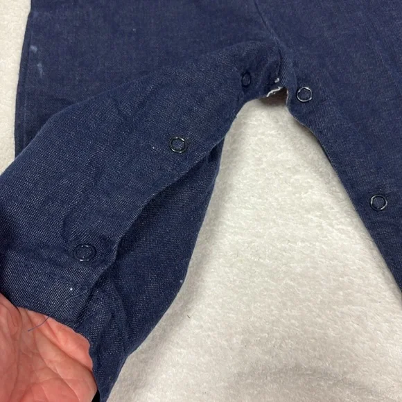 Vintage healthtex western stitch Dark Blue Kids Overalls 24m - Picture 5 of 8